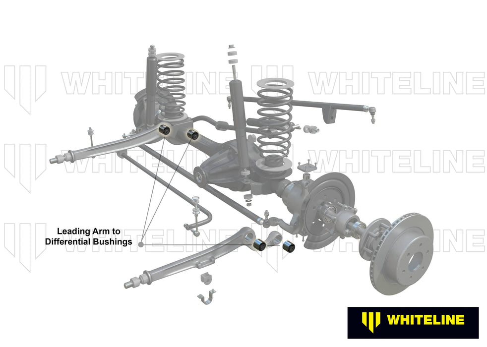 Whiteline 10 x 16 x 26 cm / Standard Alignment Leading Arm - To Differential Bushing Kit to Suit Suzuki Jimny and Sierra Autofit