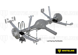 Whiteline 10 x 16 x 26 cm / Suits 72mm wide saddle Rear Leaf Spring - To Saddle Insulator Bushing Kit to Suit Holden HK-WB Autofit