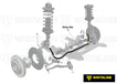 Whiteline 117 x 43 x 15 cm Front Sway Bar - 30mm 3 Point Adjustable to Suit Ford Mustang S550 FM, FN Autofit