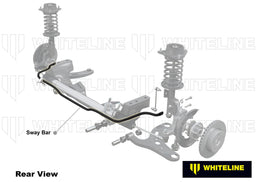 Whiteline 120 x 20 x 10 cm Front Sway Bar - 27mm 2 Point Adjustable to Suit Honda Civic Type R VIII Gen FD2 Autofit