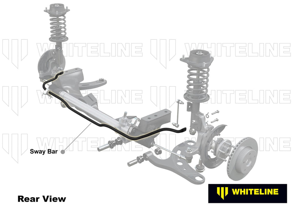 Whiteline 120 x 20 x 10 cm Front Sway Bar - 27mm 2 Point Adjustable to Suit Honda Civic Type R VIII Gen FD2 Autofit