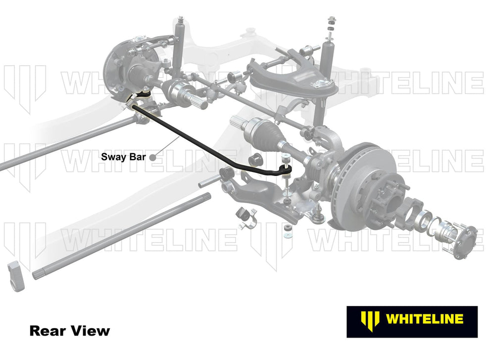Whiteline 120 x 20 x 10 cm Front Sway Bar - 30mm Non Adjustable to Suit Toyota Land Cruiser 100 Series IFS Autofit
