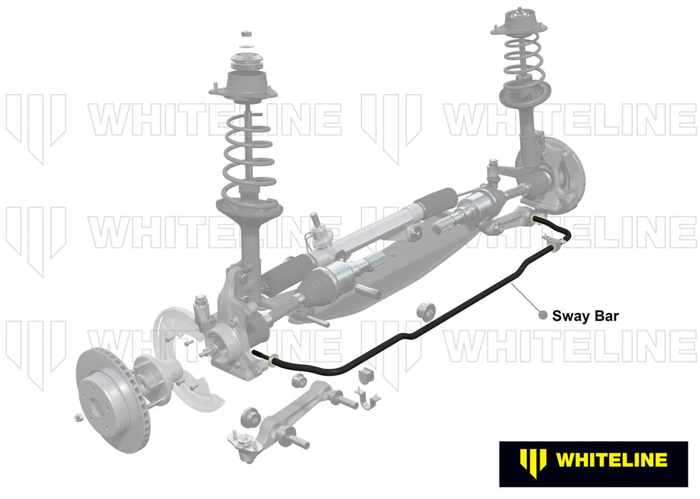 Whiteline 120 x 20 x 10 cm / MOTORSPORT Front Sway Bar - 24mm Non Adjustable to Suit Mazda RX-2, RX-3 Autofit