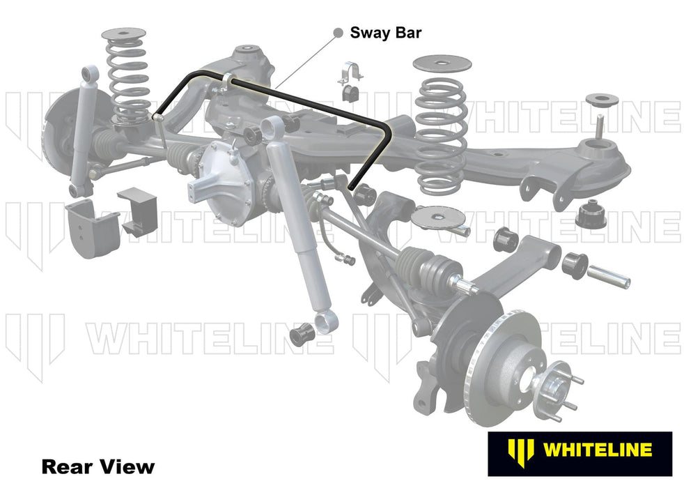 Whiteline 120 x 20 x 10 cm Rear Sway Bar - 16mm 3 Point Adjustable to Suit BMW 3 Series E30 Autofit