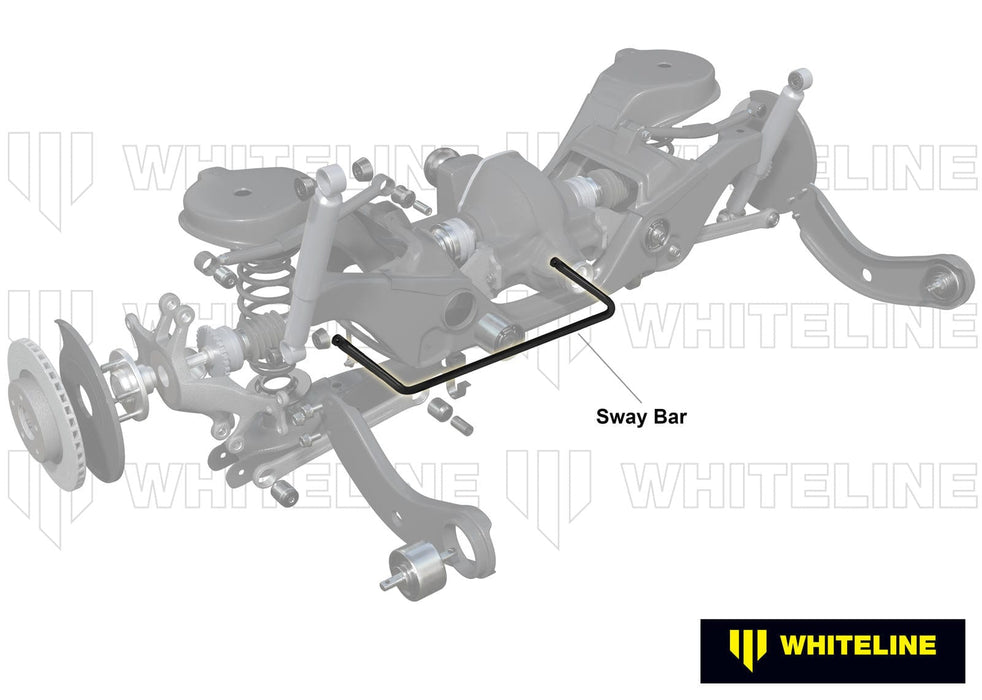 Whiteline 120 x 20 x 10 cm Rear Sway Bar - 18mm 2 Point Adjustable to Suit Mazda RX-8 FE Autofit