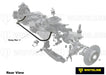 Whiteline 120 x 20 x 10 cm Rear Sway Bar - 20mm 3 Point Adjustable to Suit Nissan 350Z Z33 and Skyline V35 Autofit