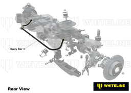 Whiteline 120 x 20 x 10 cm Rear Sway Bar - 20mm 3 Point Adjustable to Suit Nissan 350Z Z33 and Skyline V35 Autofit