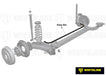 Whiteline 120 x 20 x 10 cm Rear Sway Bar - 20mm 3 Point Adjustable to Suit Seat, Skoda and Volkswagen PQ24 Autofit