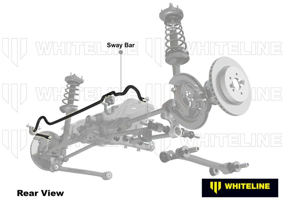 Whiteline 120 x 20 x 10 cm Rear Sway Bar - 20mm 3 Point Adjustable to Suit Toyota Mr2 SW20 Autofit