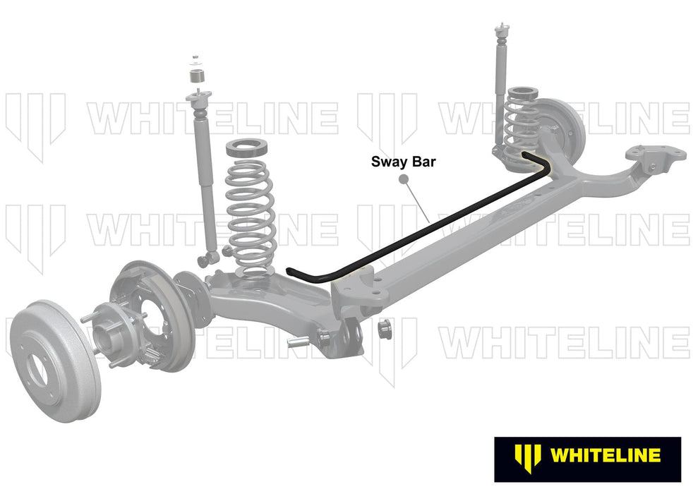 Whiteline 120 x 20 x 10 cm Rear Sway Bar - 22mm 3 Point Adjustable to Suit Holden Cruze JG and Daewoo Lanos T100, T150 Autofit