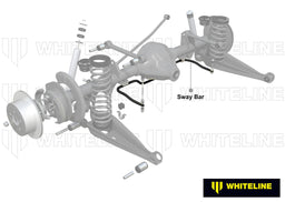 Whiteline 120 x 20 x 10 cm Rear Sway Bar - 22mm 4 Point Adjustable to Suit Holden Commodore VB-VP and HSV Autofit