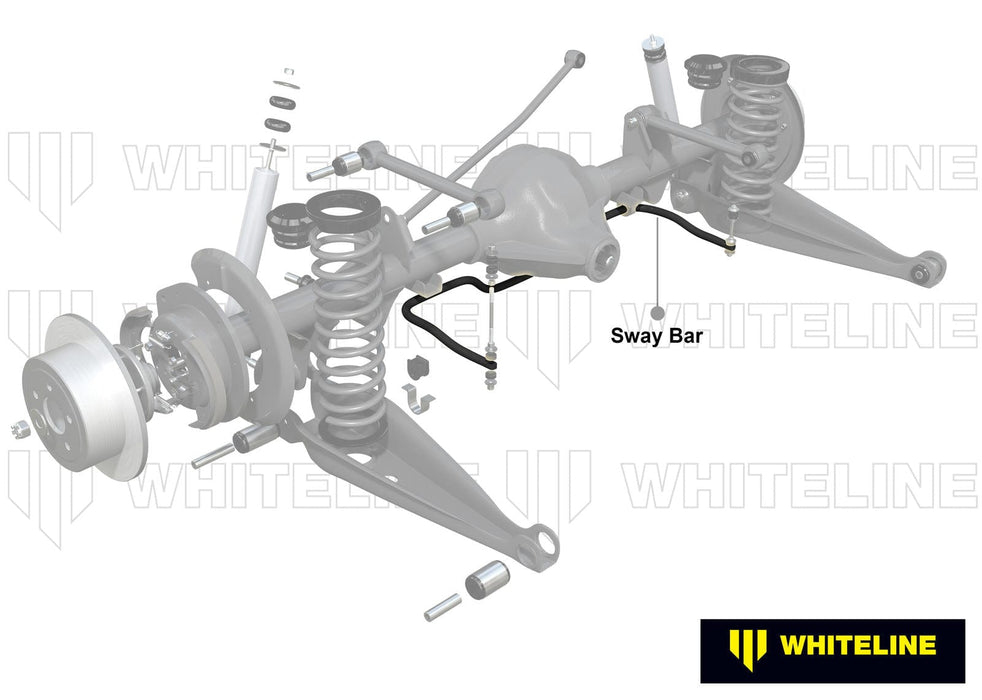 Whiteline 120 x 20 x 10 cm Rear Sway Bar - 22mm 4 Point Adjustable to Suit Holden Commodore VB-VP and HSV Autofit
