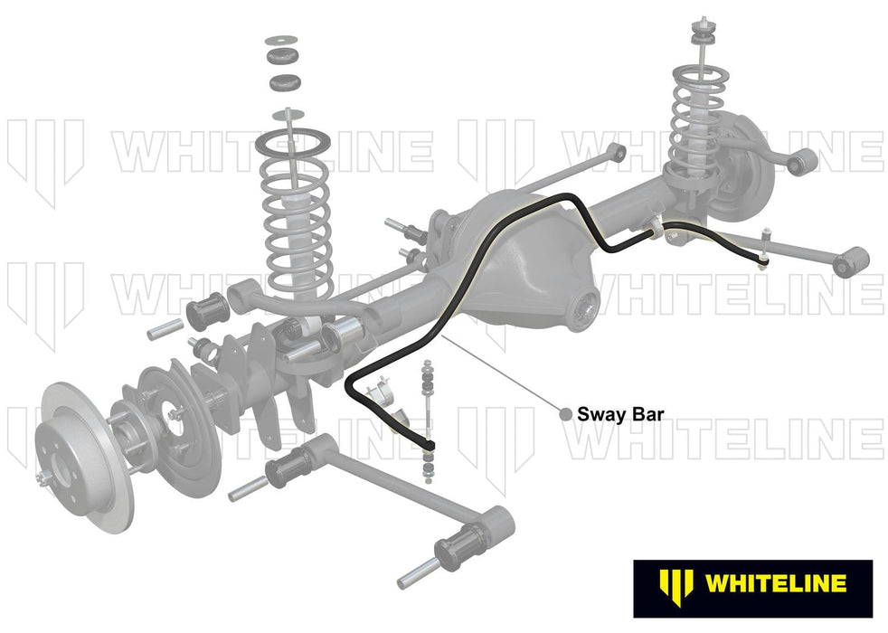 Whiteline 120 x 20 x 10 cm Rear Sway Bar - 24mm Non Adjustable to Suit Ford Falcon/Fairlane XE-EL Autofit