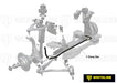 Whiteline 150 x 20 x 10 cm Front Sway Bar - 30mm 3 Point Adjustable to Suit Tesla Model 3 Autofit