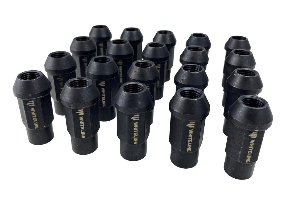 Whiteline 17 x 20 x 10 cm / M12x1.25 - set of 20 Whiteline Branded Wheel Nuts - M12x1.25 Autofit