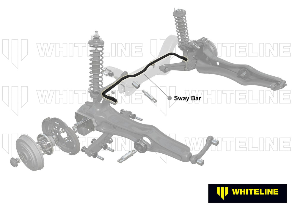 Whiteline 170 x 20 x 10 cm Rear Sway Bar - 26mm 2 Point Adjustable to Suit Honda Integra DC2 Type R Autofit