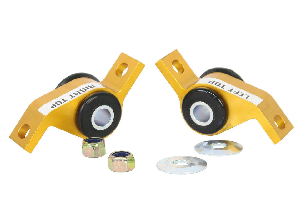 Whiteline 18 x 20 x 10 cm / Performance Alignment - adds +0.5deg caster + anti-lift - includes housing Front Control Arm Lower - Inner Rear Bushing Double Offset Kit to Suit Subaru Impreza and Liberty Autofit