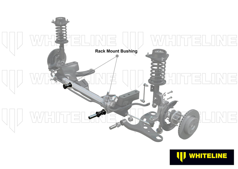 Whiteline 20 x 14 x 7 cm Front Steering Rack and Pinion - Mount Bushing Kit to Suit Honda Civic Type R VII Gen and Integra DC5 Autofit