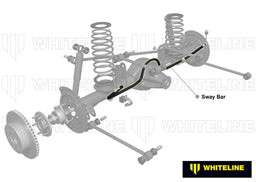 Whiteline 200 x 20 x 10 cm Rear Sway Bar - 24mm 3 Point Adjustable to Suit Toyota Fortuner GUN156 4wd Autofit