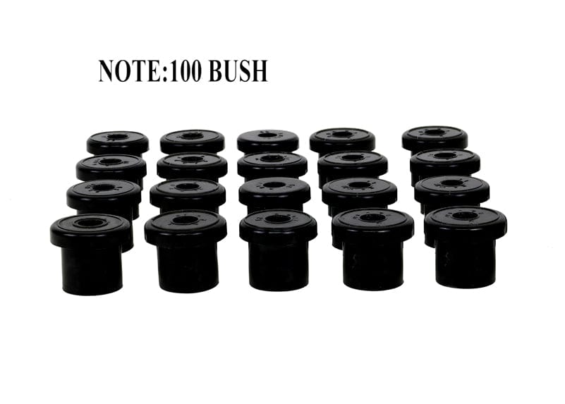 Whiteline 25 x 22 x 18 cm / OD=35.3, ID=14, L=38.5mm - bulk pack containing 100 loose bushings Rear Leaf Spring - Rear Eye and Shackle Bushing Kit to Suit Ford Falcon/Fairlane XR-FGX and FPV Autofit