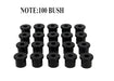 Whiteline 25 x 22 x 18 cm / OD=40.3, ID=18.2, L=41.5mm - bulk pack containing 100 loose bushings Rear Leaf Spring - Bushing Kit to Suit Land Cruiser 70 Series Autofit