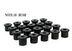 Whiteline 25 x 22 x 18 cm / OD=40.3, ID=18.2, L=41.5mm - bulk pack containing 100 loose bushings Rear Leaf Spring - Bushing Kit to Suit Land Cruiser 70 Series Autofit