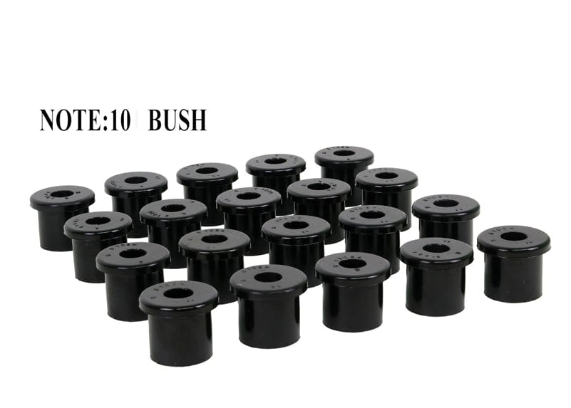 Whiteline 25 x 22 x 18 cm / OD=40.3, ID=18.2, L=41.5mm - bulk pack containing 100 loose bushings Rear Leaf Spring - Bushing Kit to Suit Land Cruiser 70 Series Autofit