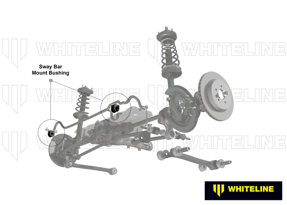 Whiteline 26 x 20 x 10 cm Rear Sway Bar Mount - Kit 27mm to Suit Subaru Impreza, liberty and Outback Autofit