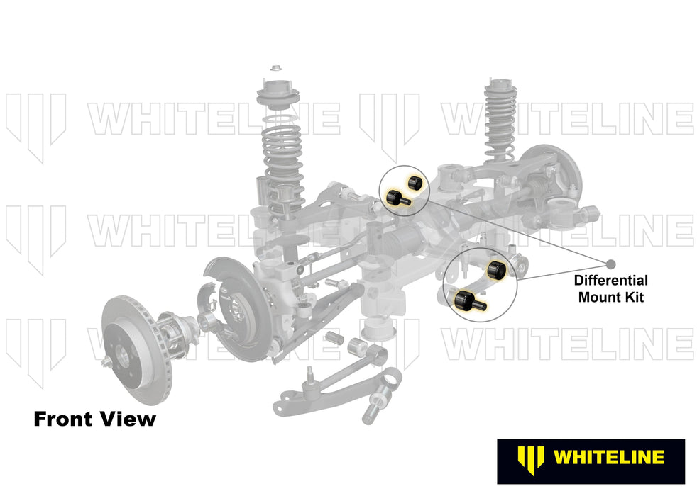 Whiteline 30 x 20 x 10 cm Rear Differential Mount - Bushing Kit to Suit BMW 3 Series, X3 and Z4 Autofit