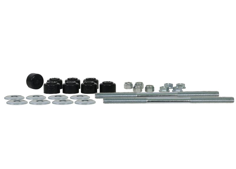 Whiteline 30 x 21 x 10 cm / 202mm - Links, Nuts, Washers and Bushings Universal Sway Bar Link - Treaded Rod and Bushings style - 202mm With Bushings Autofit