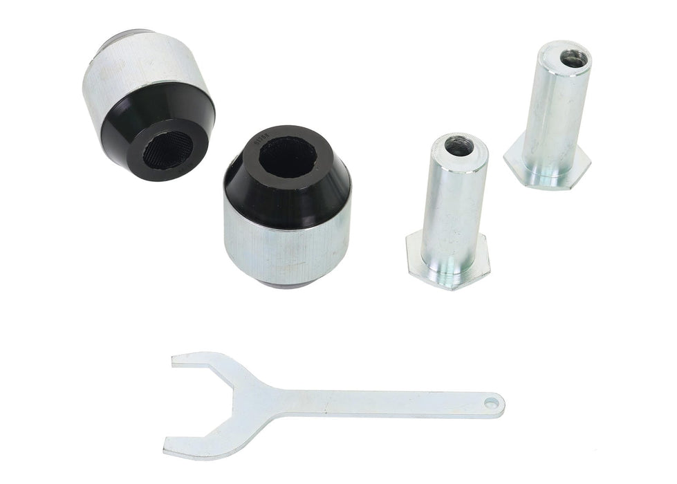 Whiteline 35 x 20 x 10 cm / Performance Alignment - adds +/-1.0deg caster Front Radius Arm Lower - Bushing Kit Double Offset to Suit Ford Mustang S550 FM, FN Autofit