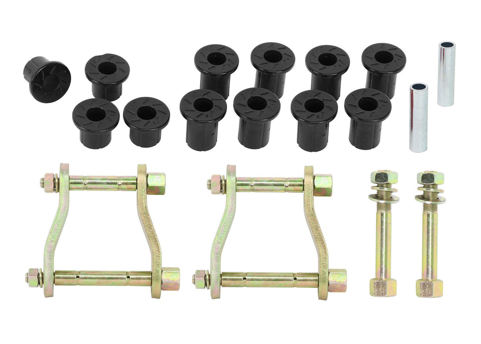 Whiteline 35 x 20 x 8 cm Rear Leaf Spring - Bushing and Greaseable Shackle/Pin Kit to Suit Toyota Hilux 2015-on 4wd Autofit