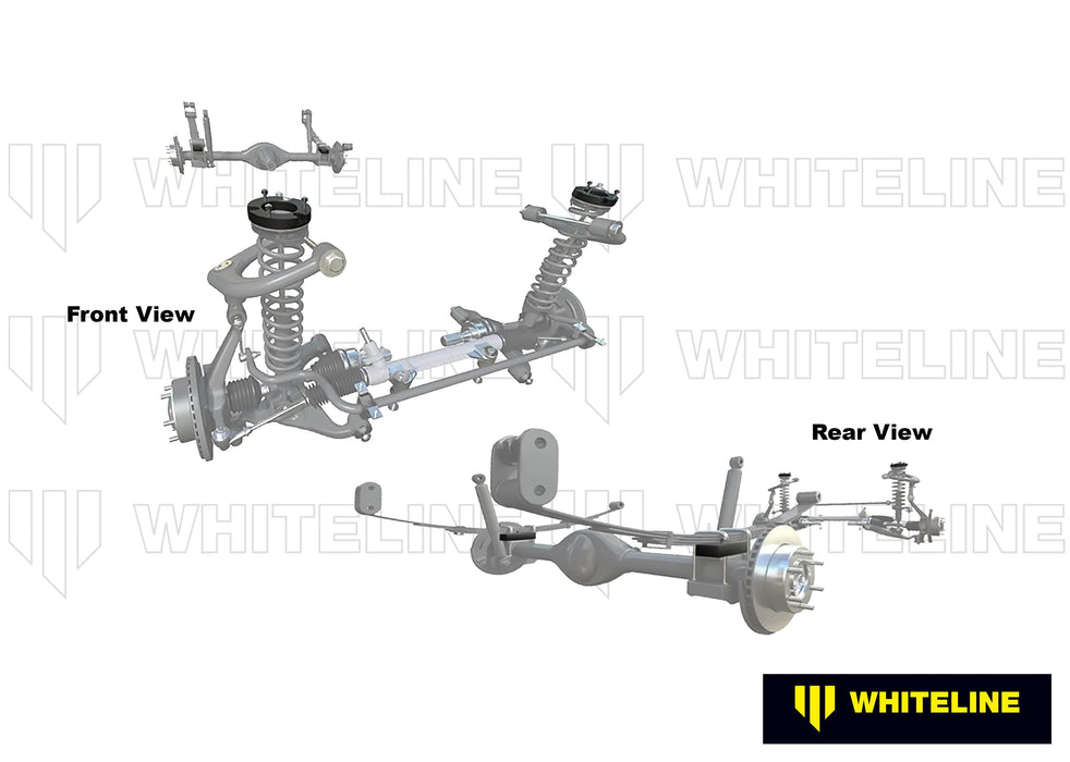 Whiteline 38 x 20 x 9 cm / Lifts vehicle approximately 35mm Front and Rear Lift Kit to Suit Nissan Navara D40 4wd Autofit