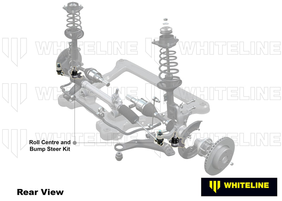 Whiteline 39 x 20 x 6 cm Front Roll Centre/Bump Steer - Correction Kit to Suit Subaru Forester, Impreza, Levorg, Liberty and Outback Autofit