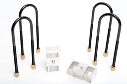 Whiteline 40 x 20 x 10 cm / Block = 38mm, Pin = 12mm, Hole = 12mm, U Bolt = M14x85mm Rear Lowering Block - Kit 1.5" to Suit Holden Colorado, Rodeo and Isuzu D-Max Autofit