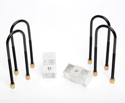 Whiteline 40 x 20 x 10 cm / Block = 50mm, Pin = 12mm, Hole = 12mm, U Bolt = M14x85mm Rear Lowering Block - Kit 2" to Suit Holden Colorado, Rodeo and Isuzu D-Max Autofit