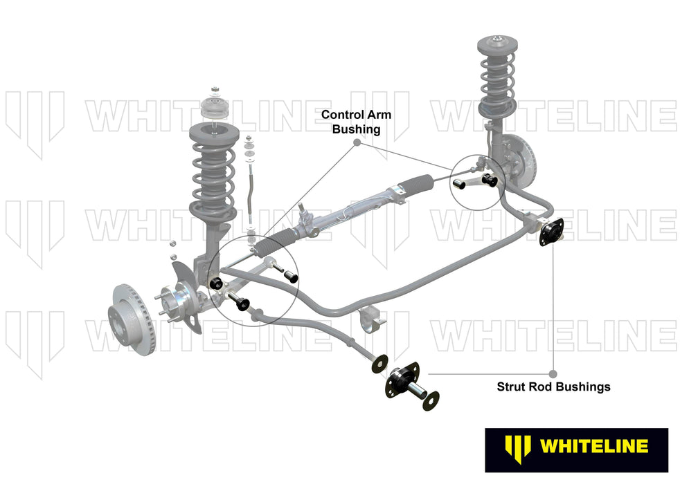 Whiteline 40 x 20 x 10 cm Front Control Arm/Strut Rod - Bushing Kit to Suit Holden Commodore VT-VZ and HSV Autofit