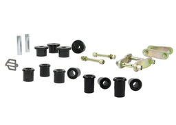 Whiteline 40 x 20 x 10 cm Rear Leaf Spring - Bushing and Greaseable Shackle/Pin Kit to Suit Holden Colorado, Isuzu D-Max and LDV T60 2wd/4wd Autofit
