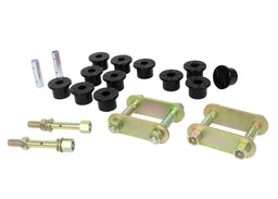 Whiteline 40 x 20 x 10 cm Rear Leaf Spring - Bushing and Greaseable Shackle/Pin Kit to Suit Holden Colorado, Rodeo and Isuzu D-Max Autofit