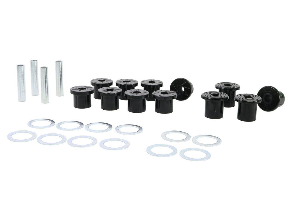Whiteline 40 x 20 x 10 cm Rear Leaf Spring - Bushing Kit to Suit Toyta Land Cruiser 76, 78 and 79 Series Autofit