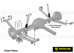 Whiteline 40 x 20 x 10 cm Universal Shock Absorber - Stone Guard Kit to Suit All 4x4 Applications Autofit