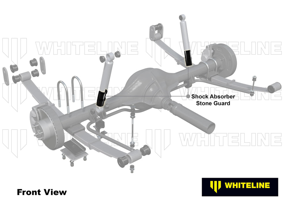 Whiteline 40 x 20 x 10 cm Universal Shock Absorber - Stone Guard Kit to Suit All 4x4 Applications Autofit
