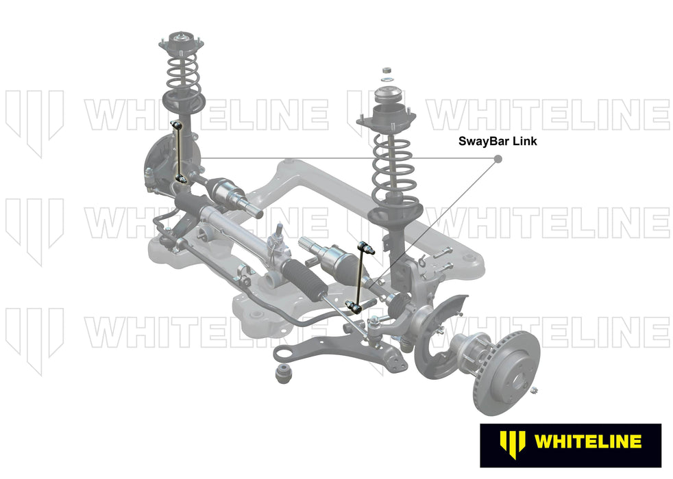 Whiteline 5 x 12 x 42 cm / 365mm - horizontal 180deg opposed ball joints Front Sway Bar Link to Suit Toyota Corolla and Rav Autofit