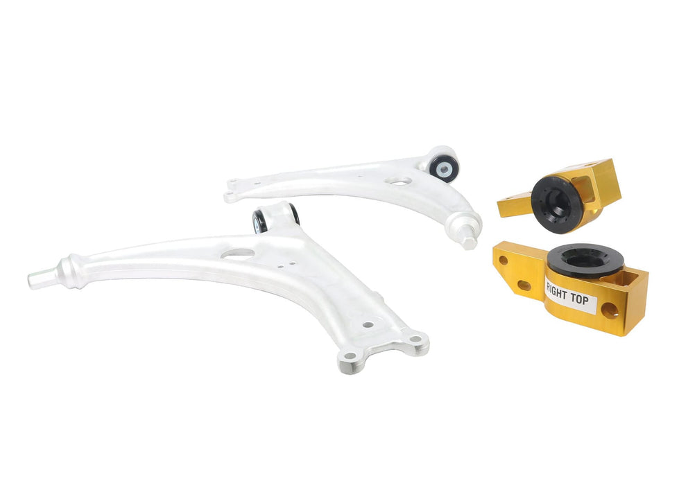 Whiteline 58 x 43 x 10 cm / Performance alloy - adds +0.5deg caster correction Front Control Arm Lower - Arm to Suit Audi, Seat, Skoda and Volkswagen PQ35 Fwd/Awd Autofit