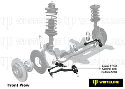 Whiteline 58 x 43 x 10 cm / Performance - fixed +/-0.5deg camber and caster correction Front Control and Radius Arm Lower - Arm to Suit BMW 1, 3 Series and X1 Autofit
