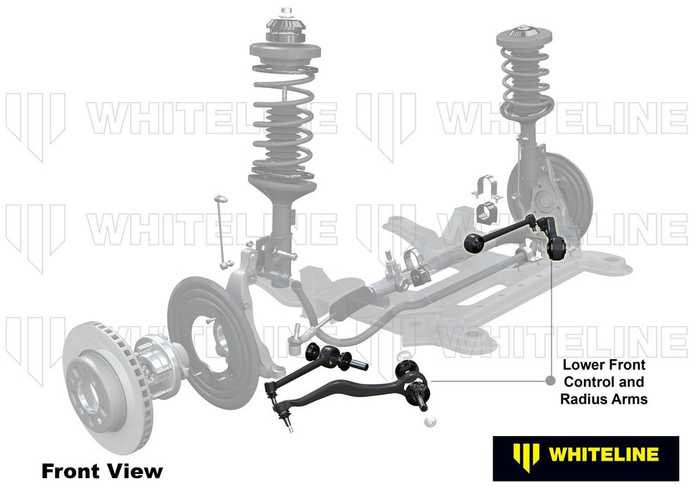 Whiteline 58 x 43 x 10 cm / Performance - fixed +/-0.5deg camber and caster correction Front Control and Radius Arm Lower - Arm to Suit BMW 1, 3 Series and X1 Autofit