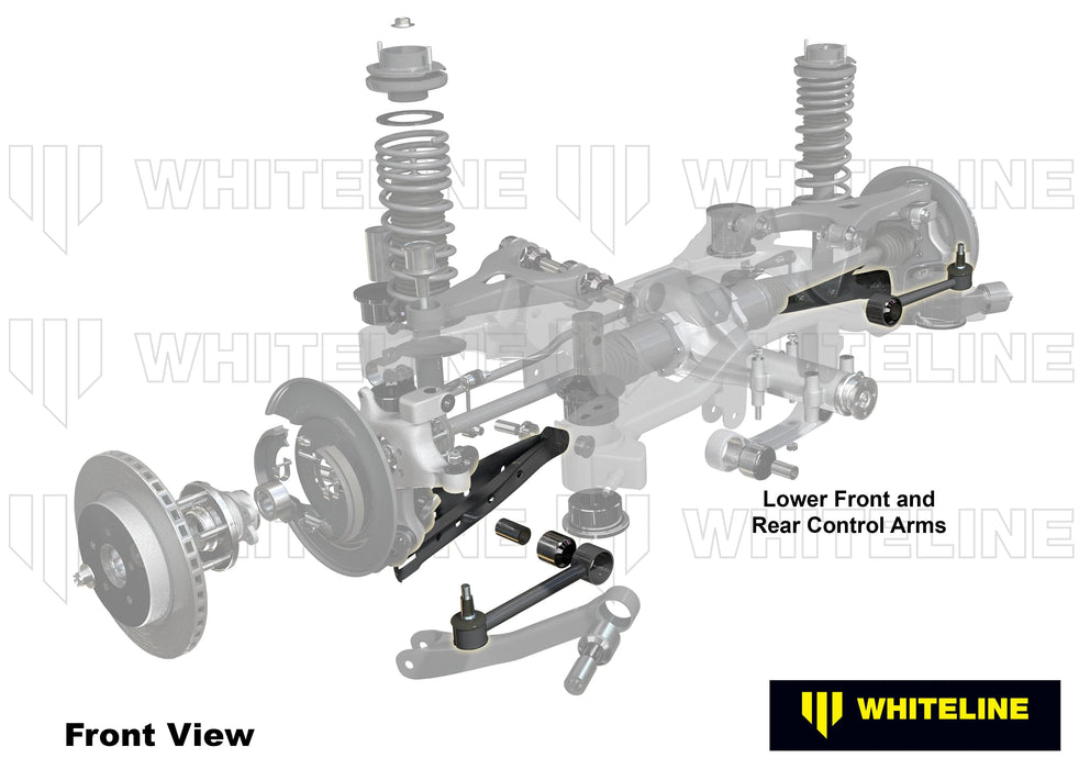 Whiteline 59 x 20 x 10 cm / Performance - on-car adjustable camber and toe correction - use with KCA307 - MOTORSPORT Rear Control Arm Lower Front and Rear - Arm to Suit Subaru Liberty and Outback Autofit