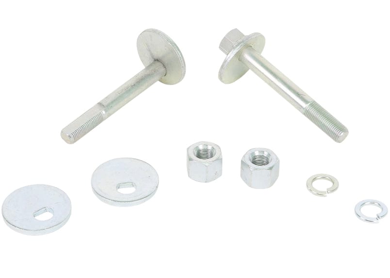 Whiteline 7 x 14 x 20 cm / 1/2" - adds +/- 0.75deg camber Front Control Arm Lower - Inner Camber Bolt Kit to Suit Ford Falcon/Fairlane XR-XD and Mustang Classic Autofit