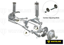 Whiteline 7 x 14 x 20 cm / 1/2" - adds +/- 0.75deg camber Front Control Arm Lower - Inner Camber Bolt Kit to Suit Ford Falcon/Fairlane XR-XD and Mustang Classic Autofit