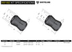 Whiteline 7 x 14 x 20 cm / 1 piece bushing design Rear Panhard Rod - Bushing Kit to Suit Holden Commodore VB-VS and HSV Autofit